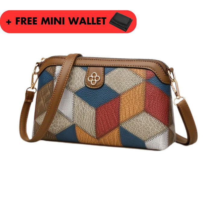 Elysia | Leather Shoulder Bag + FREE Mini Wallet