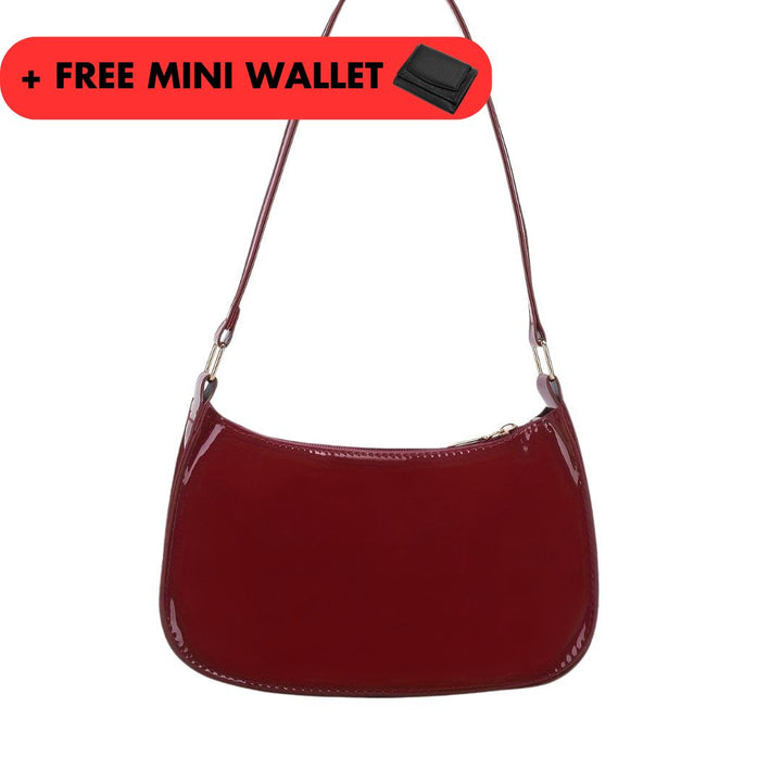 Zeara | Leather Shoulder Bag + FREE Mini Wallet