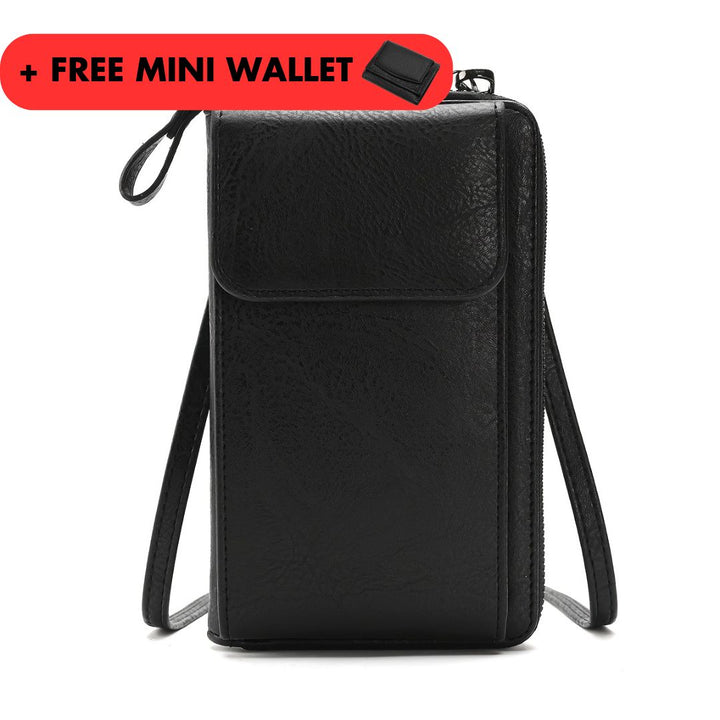 Ophelia | Leather Shoulder Bag + FREE Mini Wallet