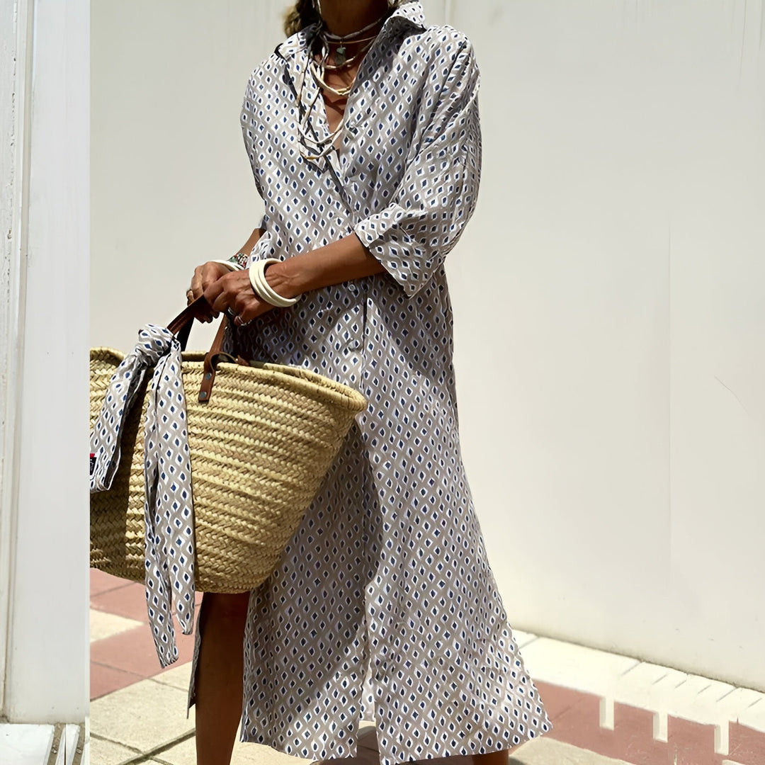 Jennifer | Striped Shirt Dress