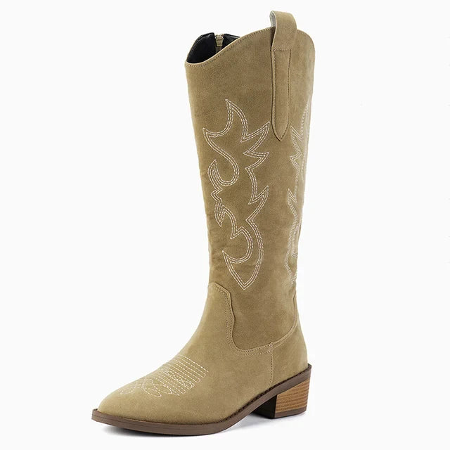 IVY | Embroidered Western Cowboy Boots