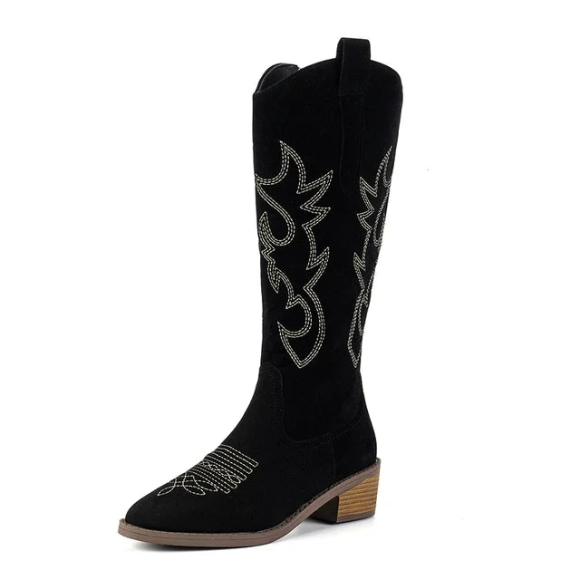 IVY | Embroidered Western Cowboy Boots