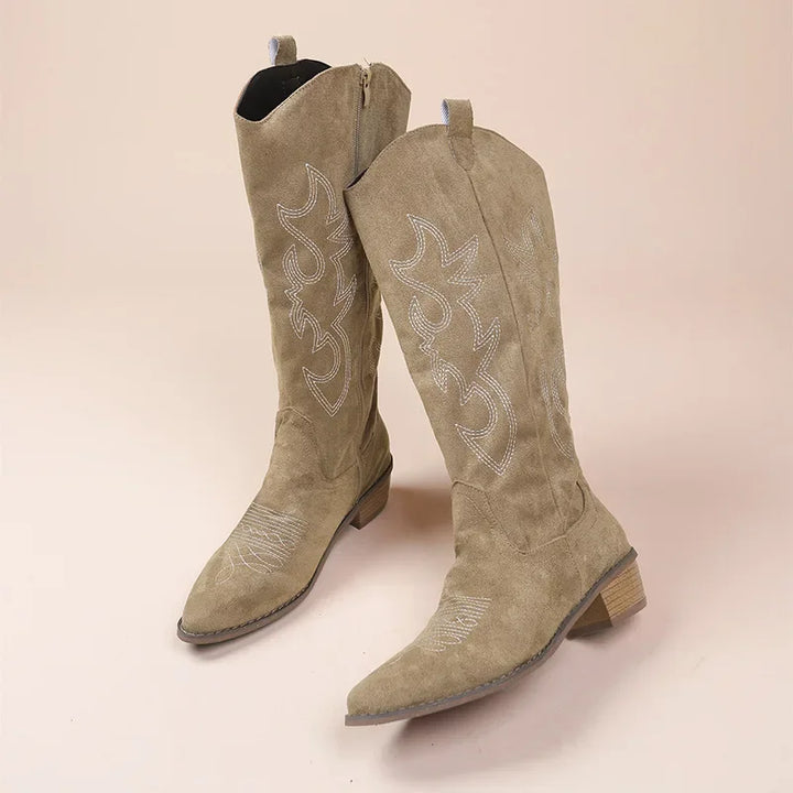 IVY | Embroidered Western Cowboy Boots