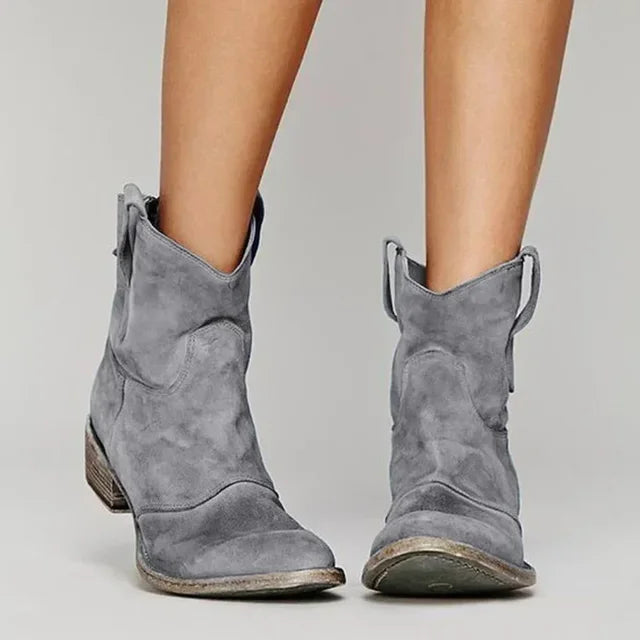 JANE | Vintage Cowboy Ankle Boots for Women