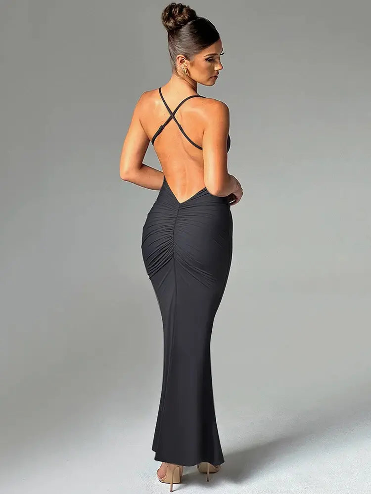 Elodie | Open Back Dress