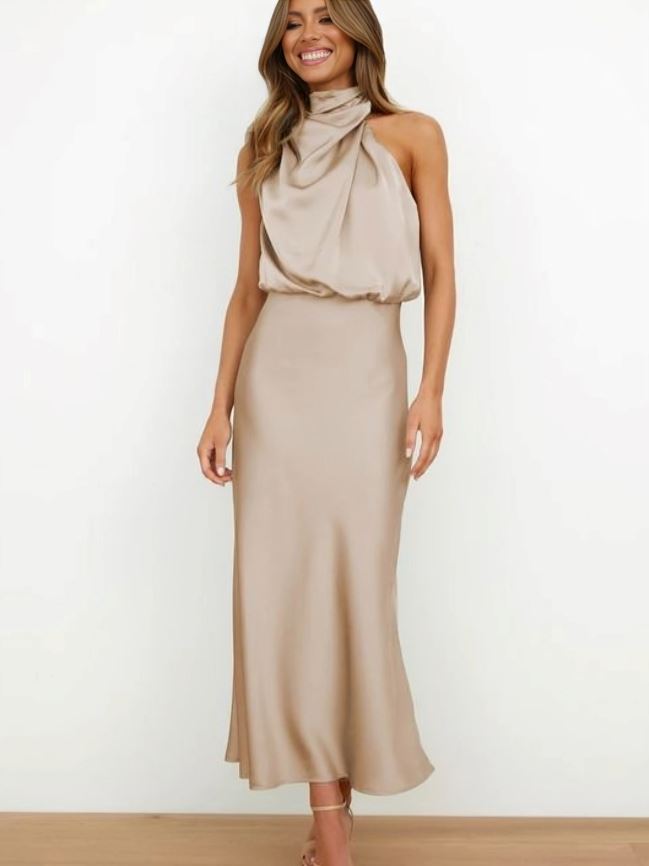 Xanthe™ | Elegant Silk Dress