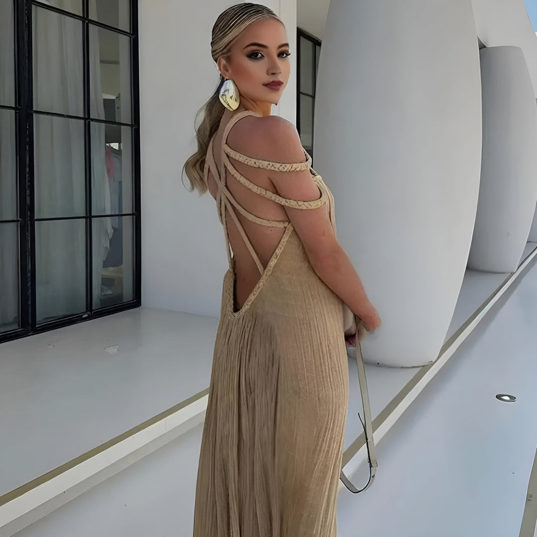 Sandra | Rope Off-shoulder Dress