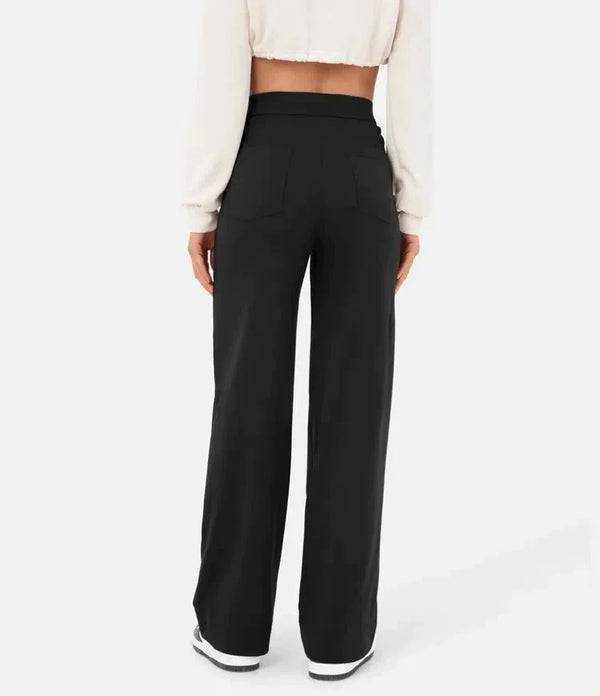 Indira - High Waisted Elastic Pants