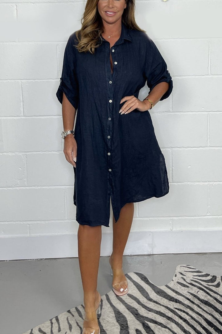 Gracie | Cotton shirt dress