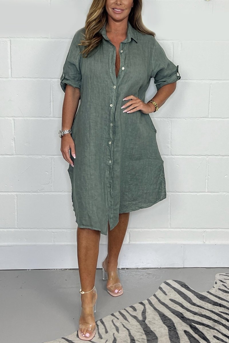 Gracie | Cotton shirt dress