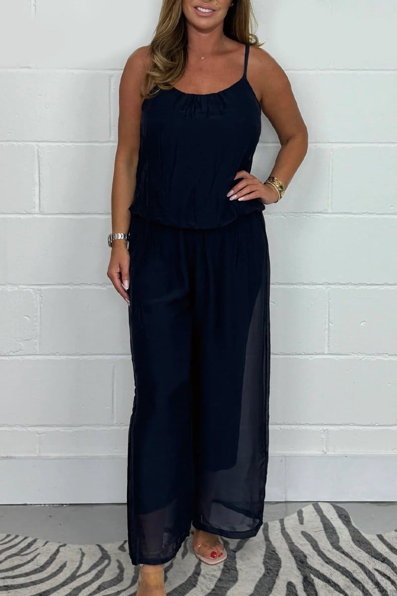 Allison - Flowing Chiffon Jumpsuit