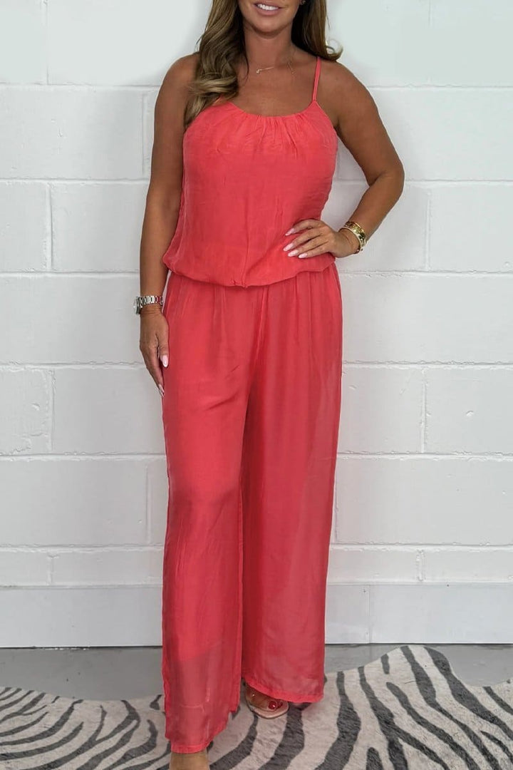 Allison - Flowing Chiffon Jumpsuit