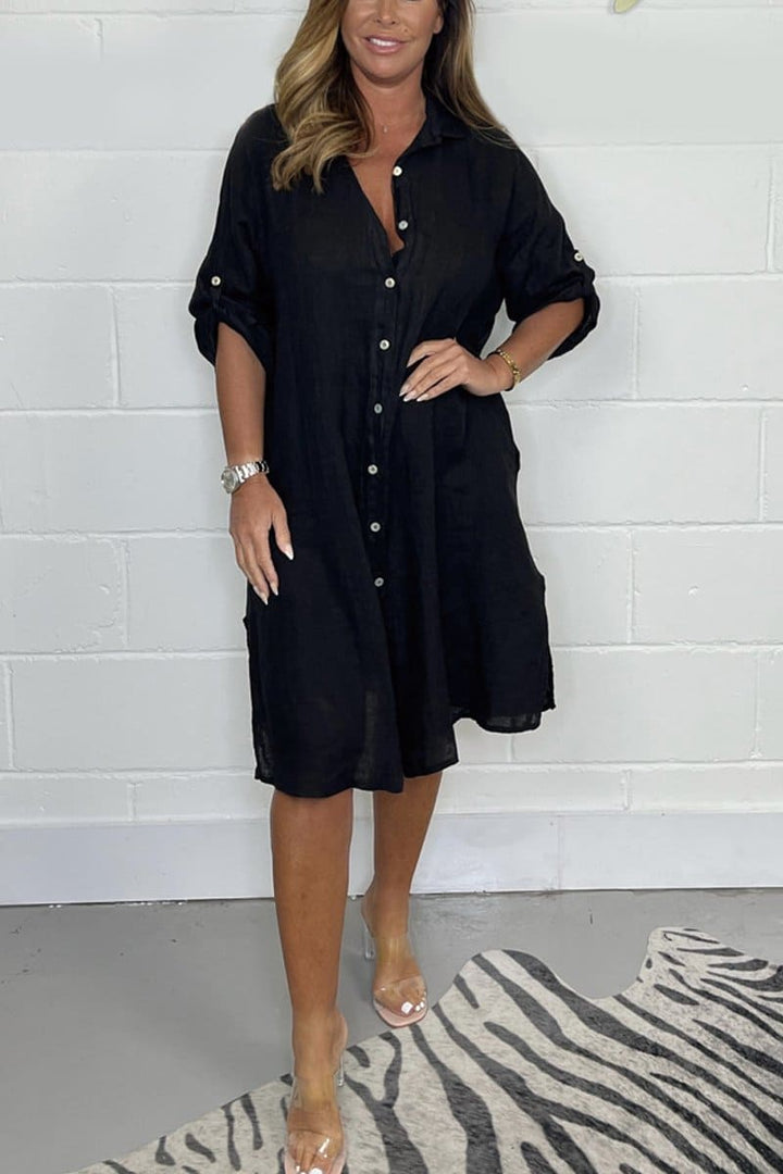 Gracie | Cotton shirt dress