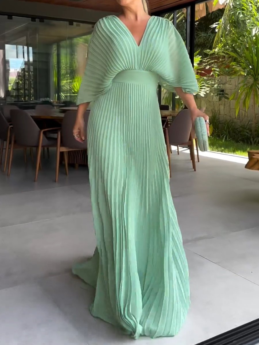 PAYA™ - Flowing ribbed maxi dress